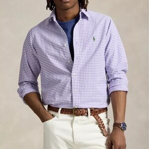 Ralph Lauren Purple Checkered Men's Shirt